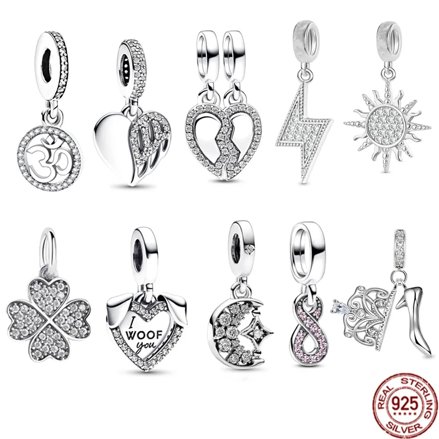 

Новое поступление, подвеска для браслета из серебра 925 пробы в виде сердца