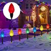 Solar Pathway Lights 5X Solar Garden Light Rhombic Pathway Lights For Garden Long Lasting Outdoor Lighted Stake For Christmas 2