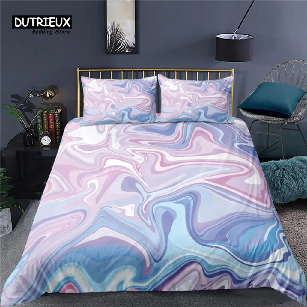 

Luxury 3D Marble Print Home Living Comfortable Duvet Cover Pillowcase Kid Bedding Set Queen and King EU/US/AU/UK Size