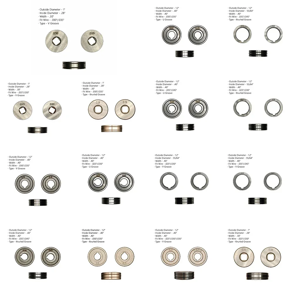 1PC MIG / MAG Drive Roll .023 .030 .035 .045 Godet Wheel Knurled V U Groove Wire Feed MIG Welder Machine Soldering Part