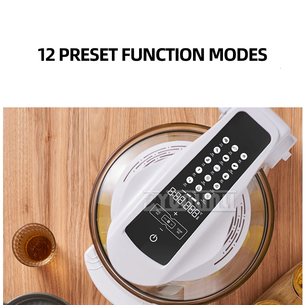 10l air fryer visible household glass friteuse a air chaud large capacity multifunctiona electric olla freidora de aire 10L Air Fryer Visible Household Glass Friteuse A Air Chaud Large Capacity Multifunctiona Electric Olla Freidora De Aire 2