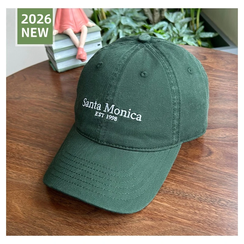 1pc INS Style Letter Embroidered Baseball Caps for Women Face Smaller Sun Protection Korean Version Hip Hop Hat Sun Hat Couples