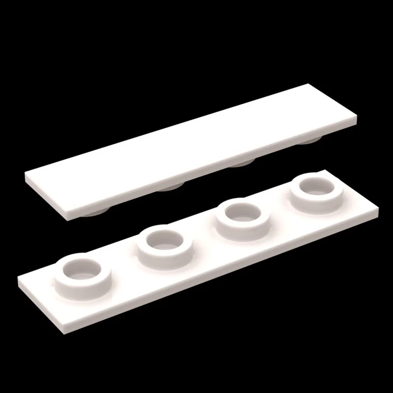 MOC 10PCS 특수 2431W 보드 1x4 빌딩 블록 키트 평면 얇은 플레이트 섀시 고정 벽돌 입자 DIY 장난감 어린이 키즈 선물