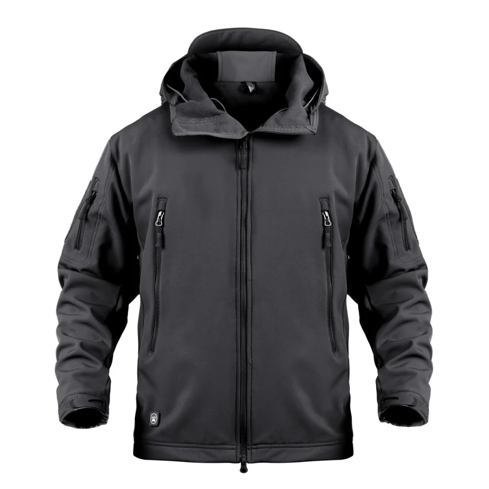 Men's Tactical Jacket Soft Shell Winter Military Outdoor Coat_voghion.com