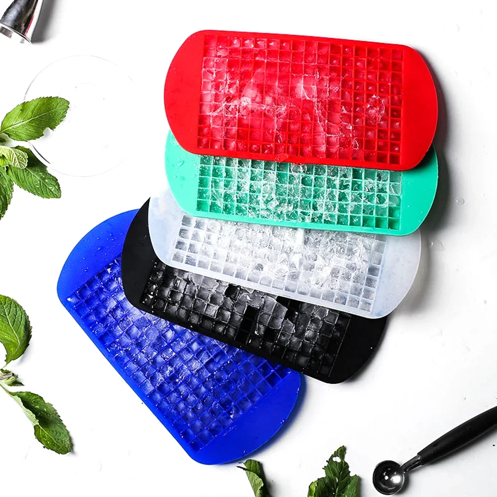 Food Grade 160 Cavity Silicone Bar Cube Tray Mini Cubes Small Square Mold Maker Ice Cube Mold ice mold