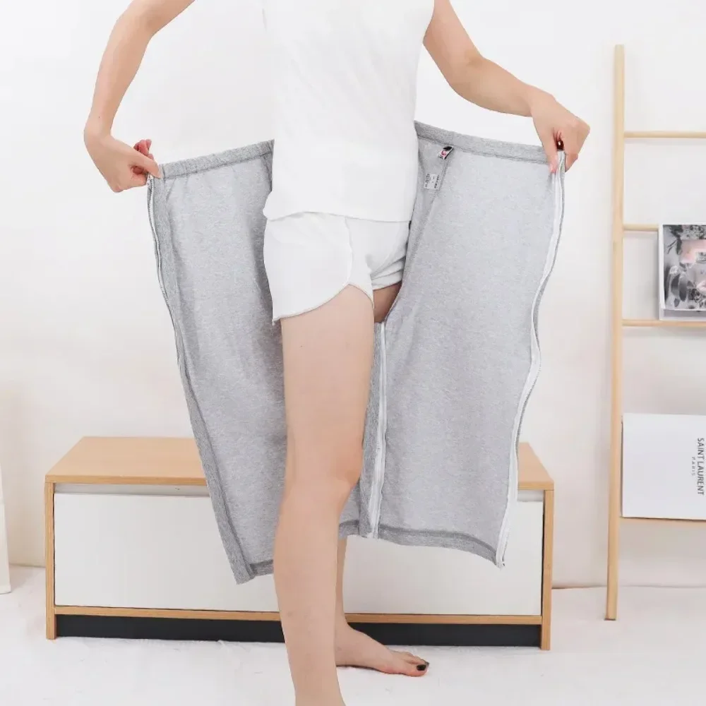 Light Grey Elderly Diaper Crotch Pants Paralyzed Incontinence Fracture Patient Easy Put on Take Off Men Women Adult Cloth Diaper 3