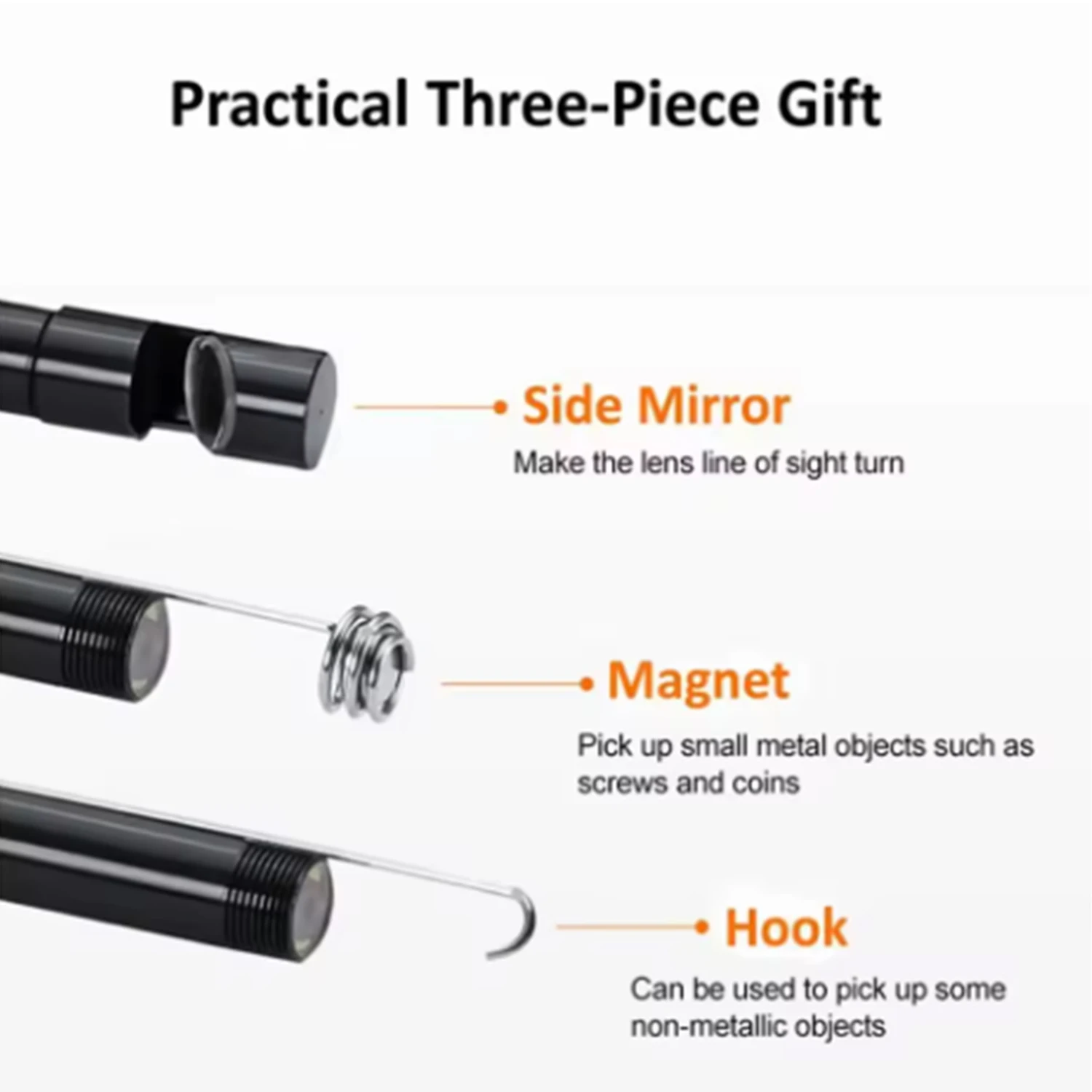 3-in-1 7mm 720P  ð ̴ USB ð ī޶ 10m ð   ׼ Ʈ  ī޶
