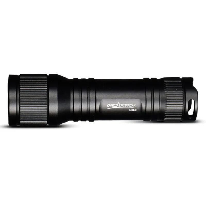 길이가 9cm에 불과한 Orcatorch D560 미니 다이빙 라이트, Cree XM-L2(U4) LED, 700lm 출력 단일 AA 배터리 또는 14500 배터리