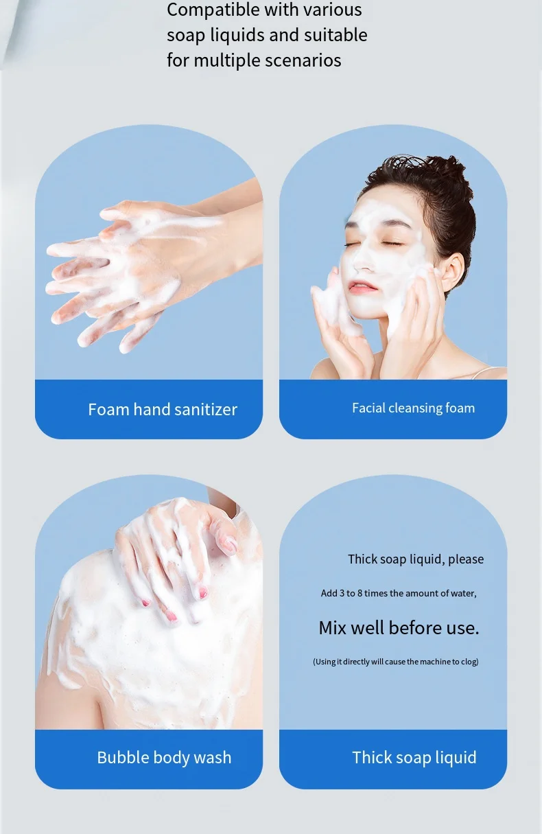 Automatic Liquid Soap Dispenser Wall-Mounted Touchless Induction Sensor for Kitchen Hotel Mall Bathroom Soap Dispenser