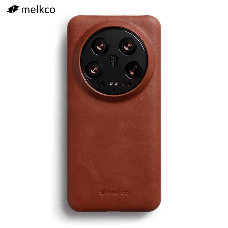 Melkco полуободковый чехол из натуральной кожи, роскошный модный деловой чехол для Xiaomi 14 Ultra
