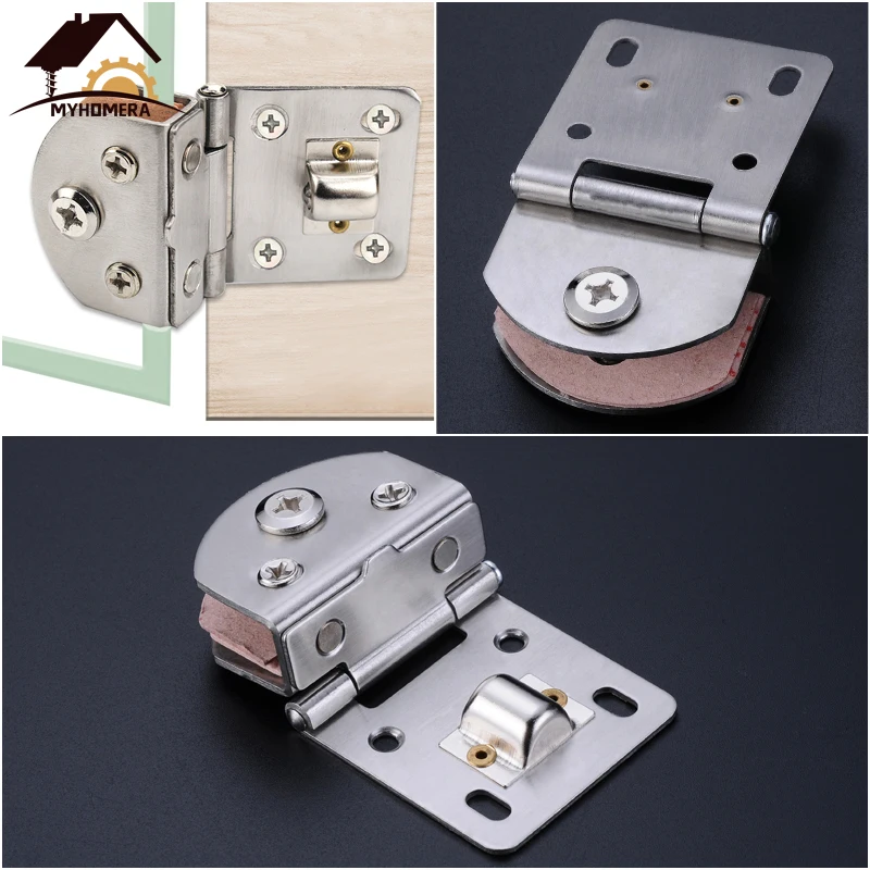Glass Door Hinge Clamps Stainless Steel Wine Cabinet Bread Cabinet Cupboard Gate Clip Door Hinges for 5mm-12mm,stainless steel hinges,door hinges