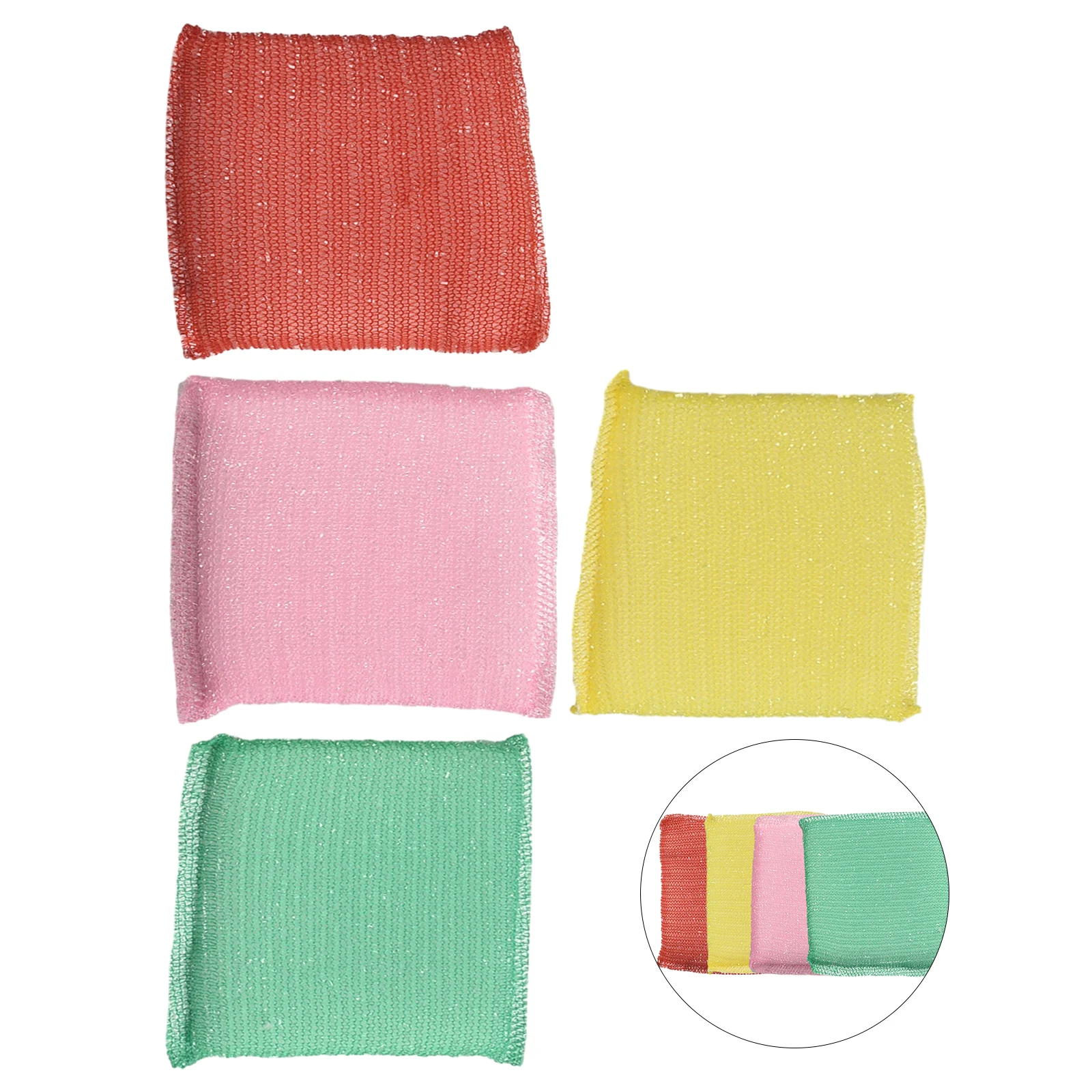 

4 Pcs Double-Sided Dish Cleaning Sponges, Non-Stick Dishwashing Cloth, Sponge Household Tools Non-Stick Dishwashing Brushes