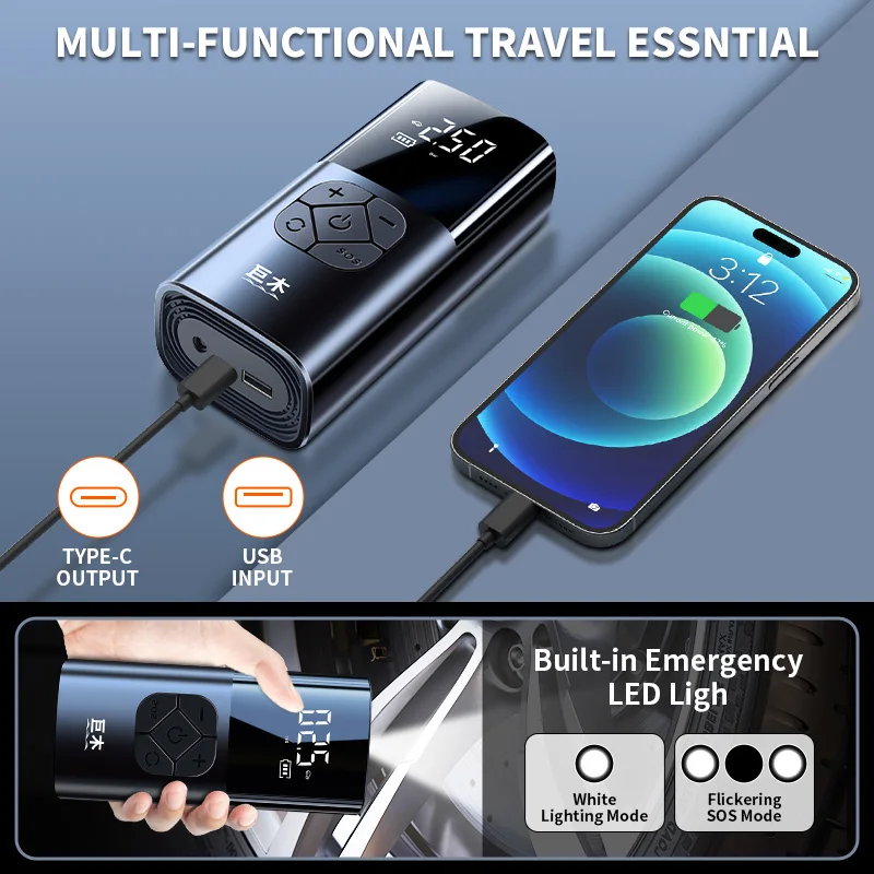 �ڵ��� Ÿ�̾� ��â�� ���� ���� ���� �޴�� ���� ����� ���� �� ���� 2-in-1 12V �ڵ��� ������ ķ�� ���