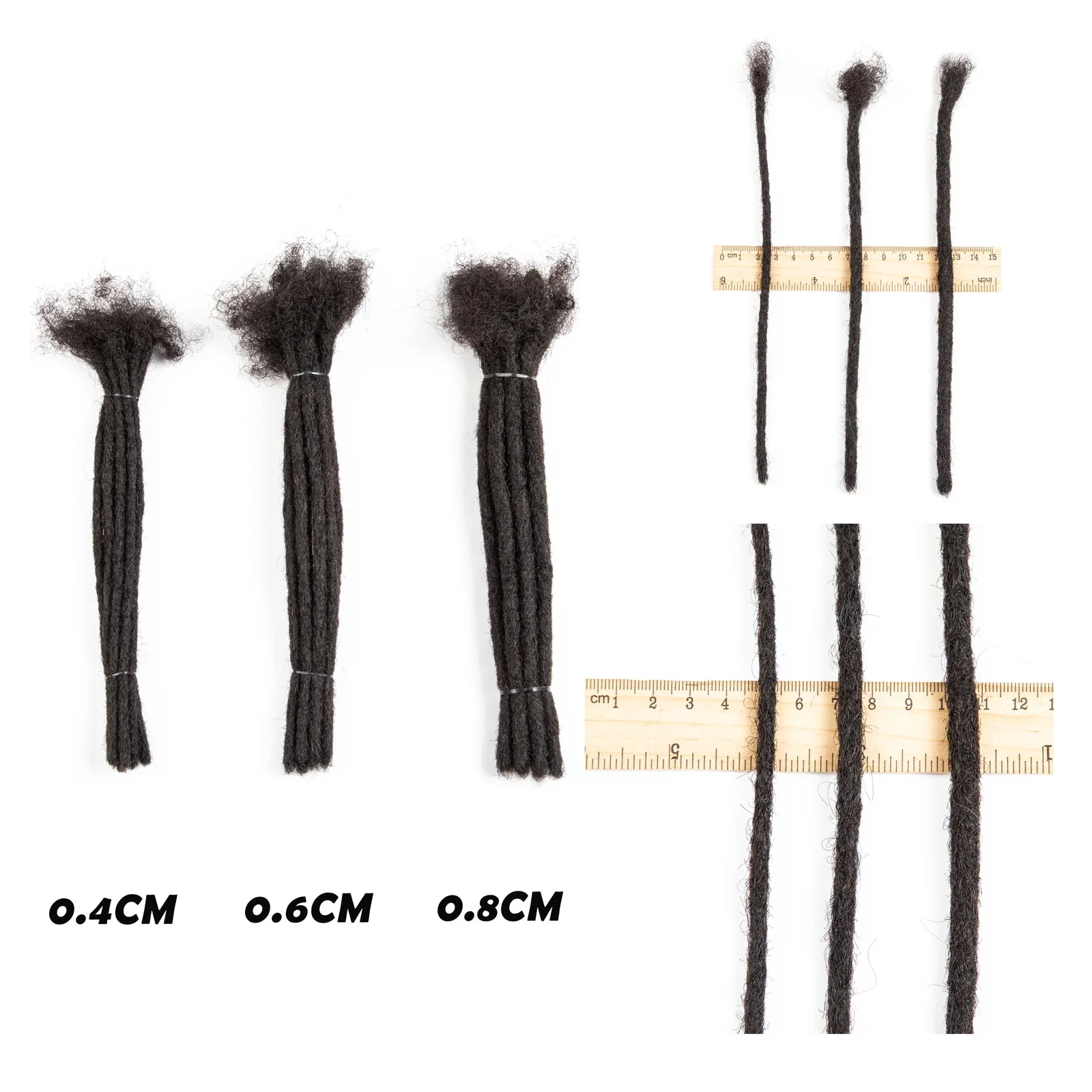 Dreadlocks Hair Extensions Brazilian Human Hair For Man Afro Kinky Straight Dreads Locs Crochet Braiding Bundles Hair Wholesale