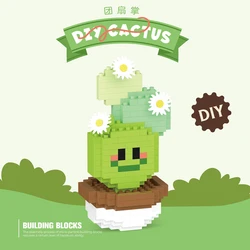Simulated Succulent Building Blocks - DIY Educational Plant Decor Toy Set - No box (8950)