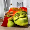Funny Cartoon Shrek Printed Blanket Picnic Blankets Warm Blanket Soft and Comfortable Blanket Home Travel Birthday Gift 1