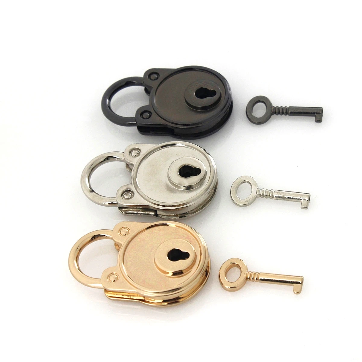 1 stücke Metall Mode Schöne Lock Vintage Mini Vorhängeschloss Tasche Koffer Gepäck Box Key Lock Mit Schlüssel DIY Hardware Zubehör