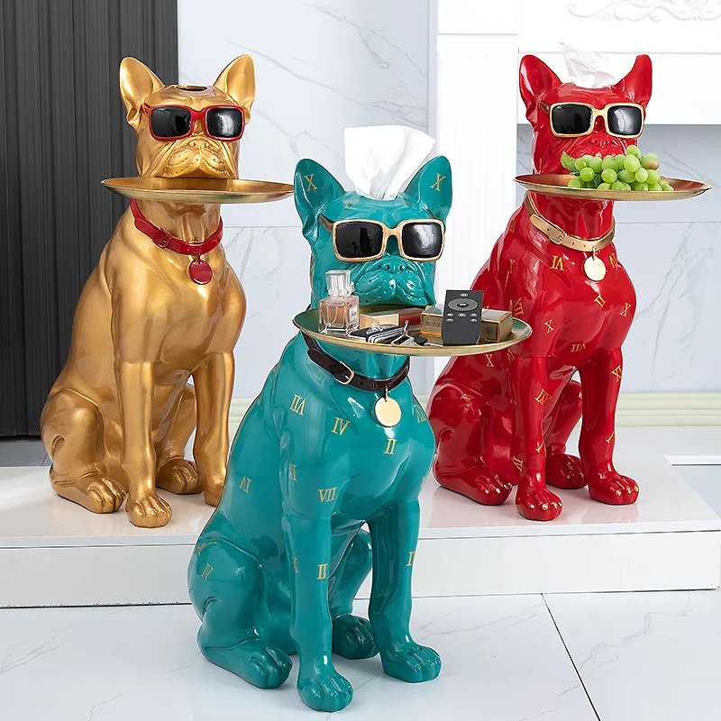 

Домашний декор, скульптура Doberman, статуя собаки, большой напольный поднос, декоративный кофейный столик в виде животного, искусство, внутренняя фигурка