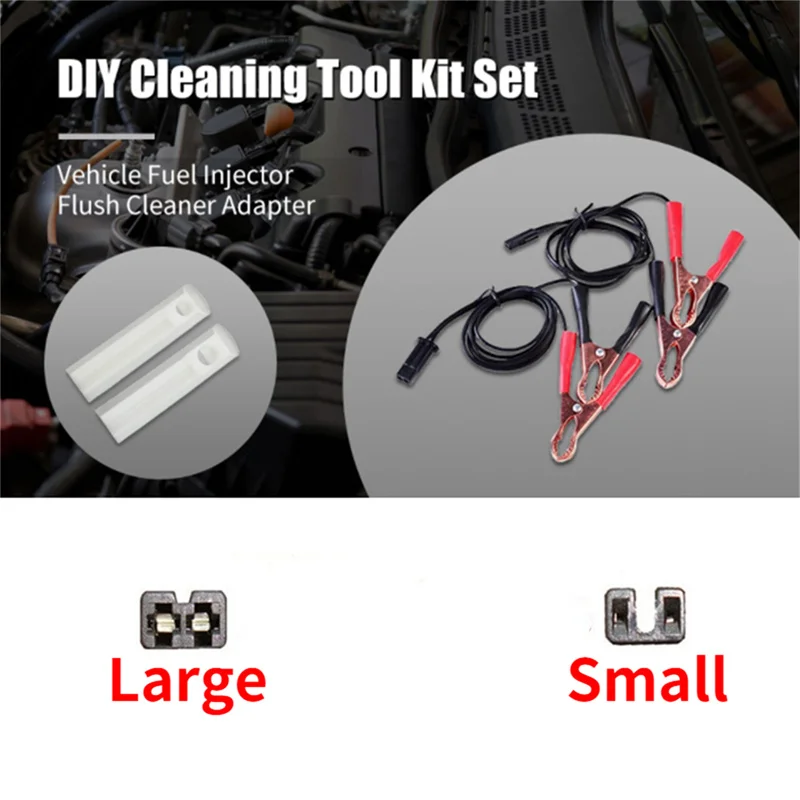 Auto Car Fuel Cleaning Injector Flush Cleaner Wash Adapter Cleaning Tool Set Nozzle DIY Kit Cleaning Tool Kit Set Car Wash Tool