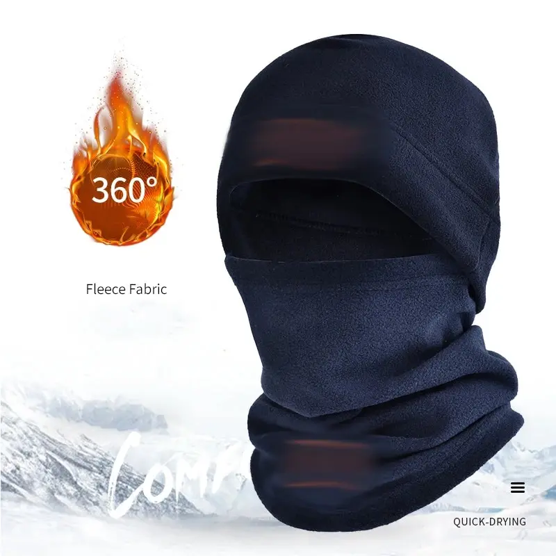Polar Coral Hat Fleece Balaclava Men Face Warmer Beanies Thermal Head Cover Tactical Military Sports Scarf Caps