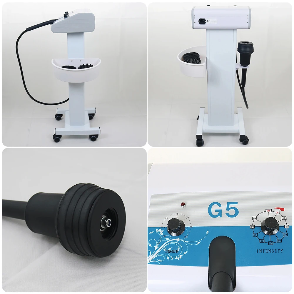 High Frenquency G5 Vibrating Massager Body Slimming Machine Fat Burner Weight Loss Cellulite Removal With 5 Tips Vibrator Device - immagine 3