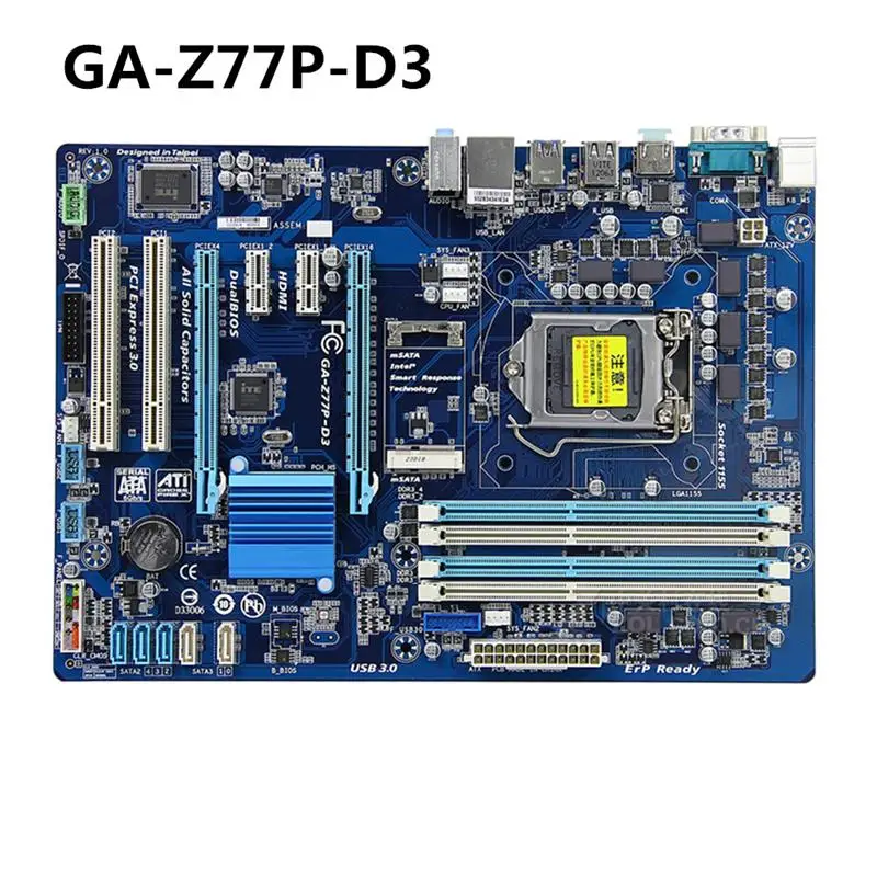 

Материнская плата для настольных ПК Z77 Socket LGA 1155 i3 i5 i7 DDR3 32G ATX UEFI BIOS оригинальная системная плата