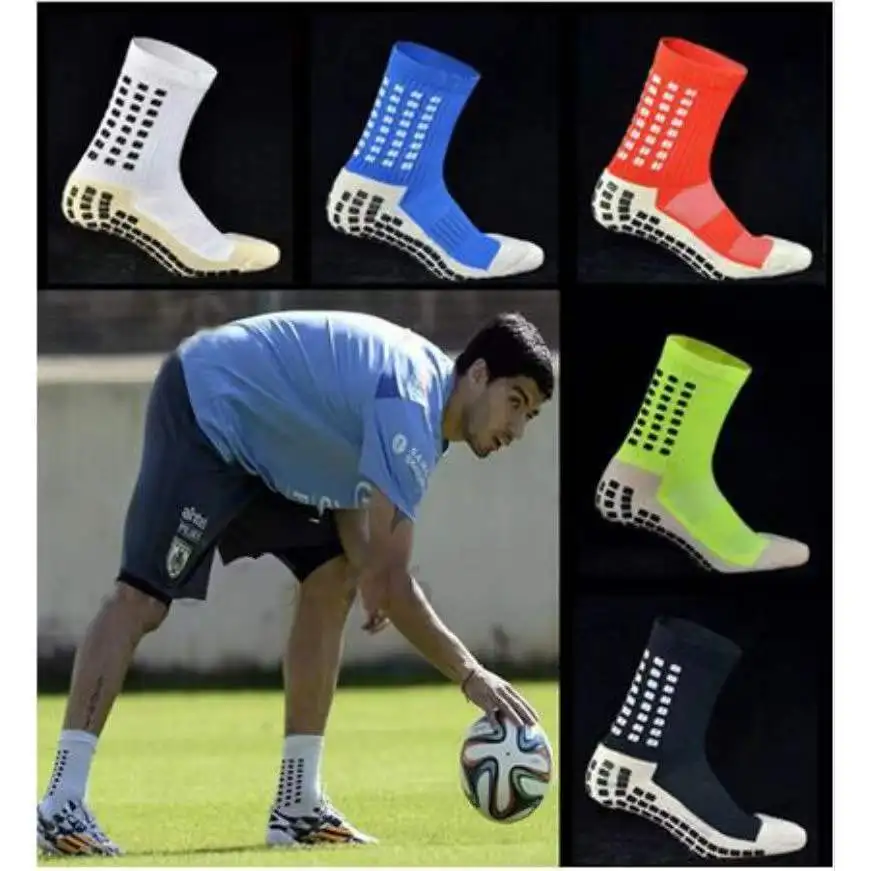 

for Womens Socks Outdoor Boys Football Men Girls Anti Slip Soccer Sport Grip Socks Square Friction Film Thickened Towel Bottom