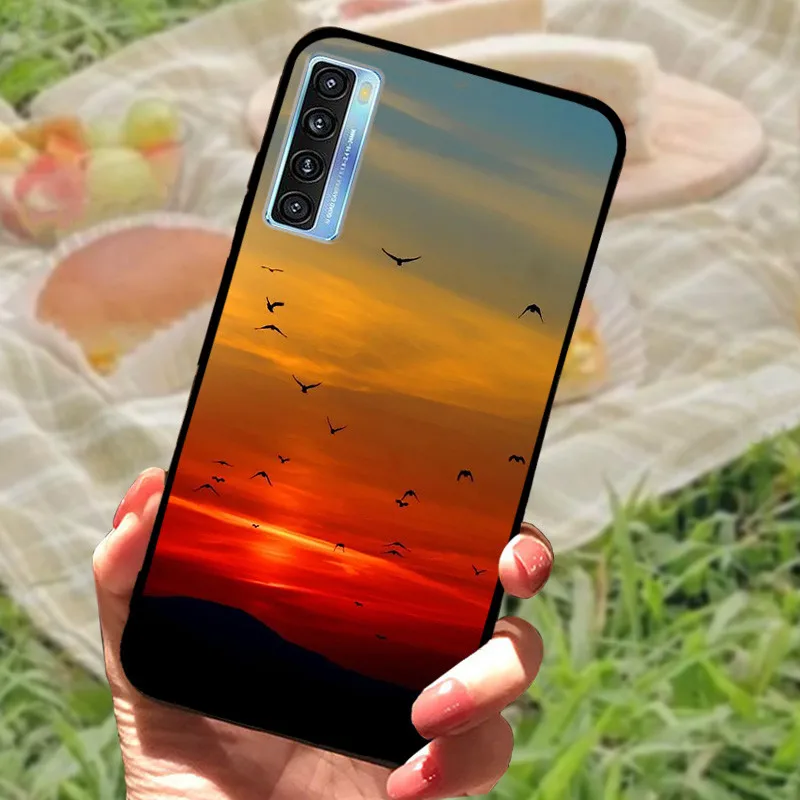 Elegant Black Marble Silicone Soft Case - Protective Bumper Cover