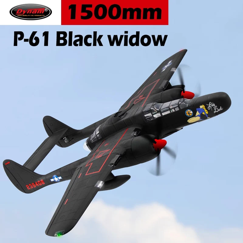 Dynam P61 Black Widow Twin Engine Model Fighter 4s Power Rc