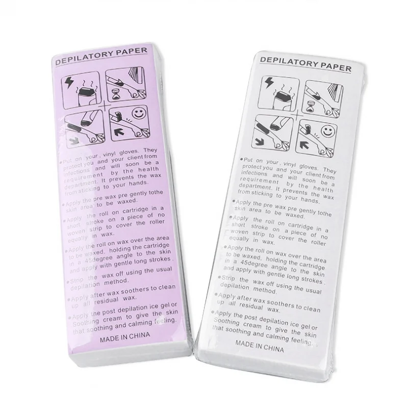 200/100PCS Women Men Hair Removal Wax Paper Nonwoven High Quality Body Leg Arm Hair Removal Epilator Wax Strip Paper Roll 6