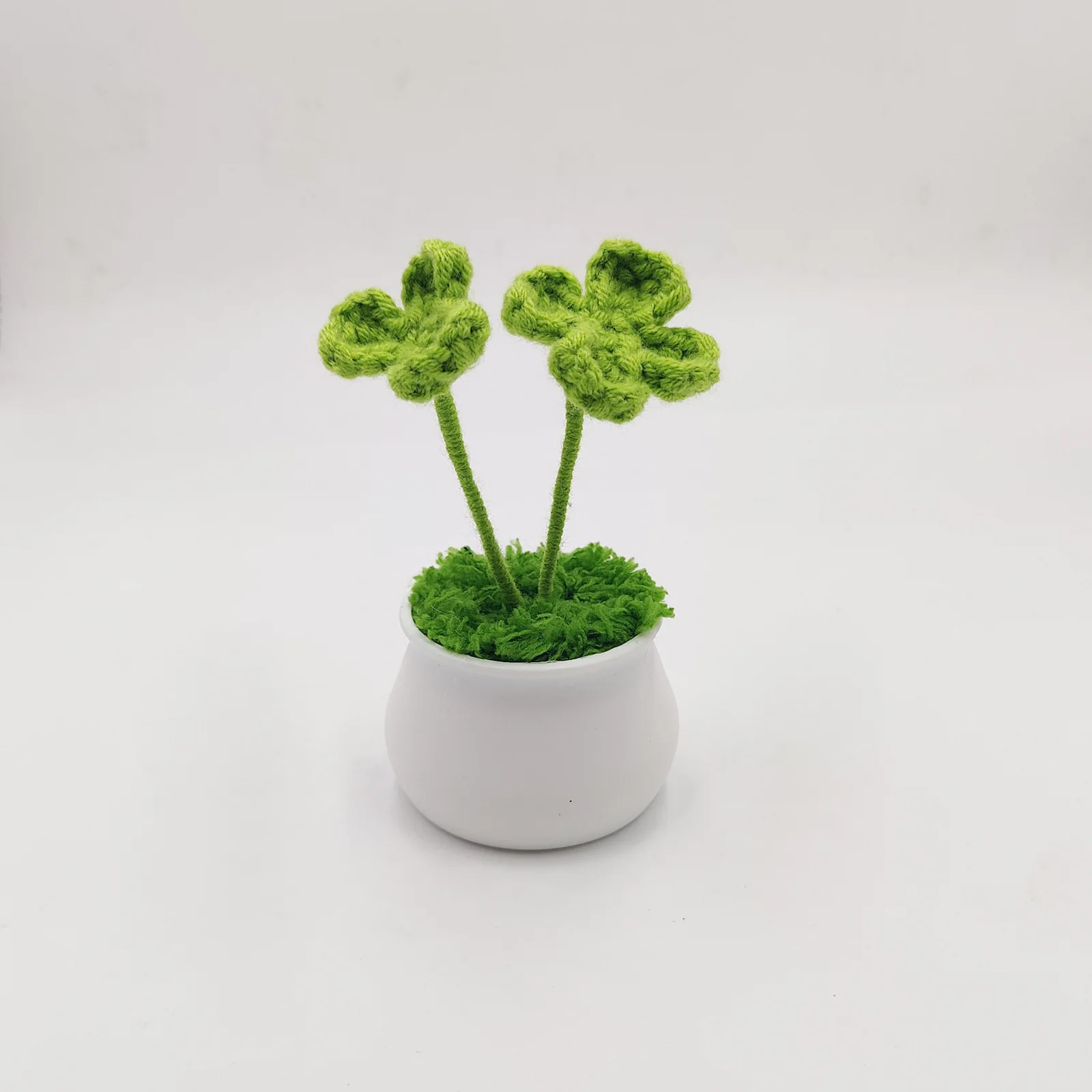 Four Leaf Clover Potted Plant Ornament - Perfect Gift