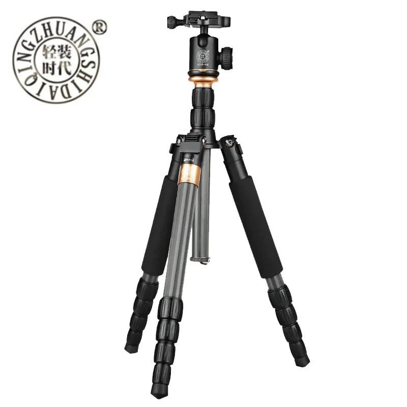 Qzsd Q990C Kit Testa A Sfera Monopiede Treppiede Professionale In Fibra Di Carbonio Per Fotocamera Dslr/Supporto Per Fotocamera Treppiede Da Viaggio P