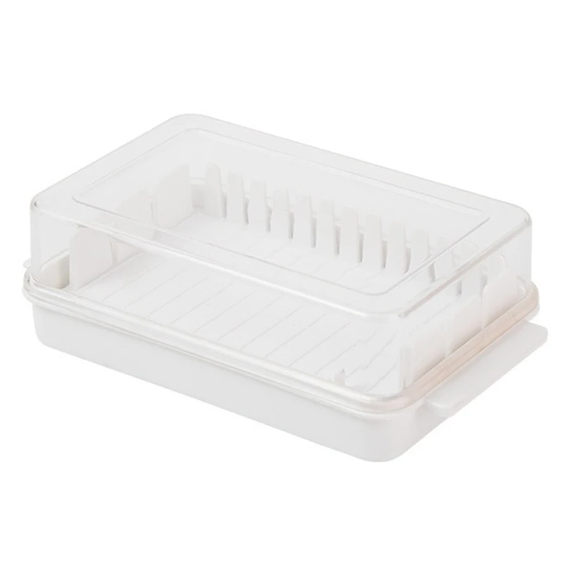 Covered Butter Cutting Storage Box Refrigerator Cheese Baking Storage Fresh Baking Butter Knife Cutter Convenient butter storage box