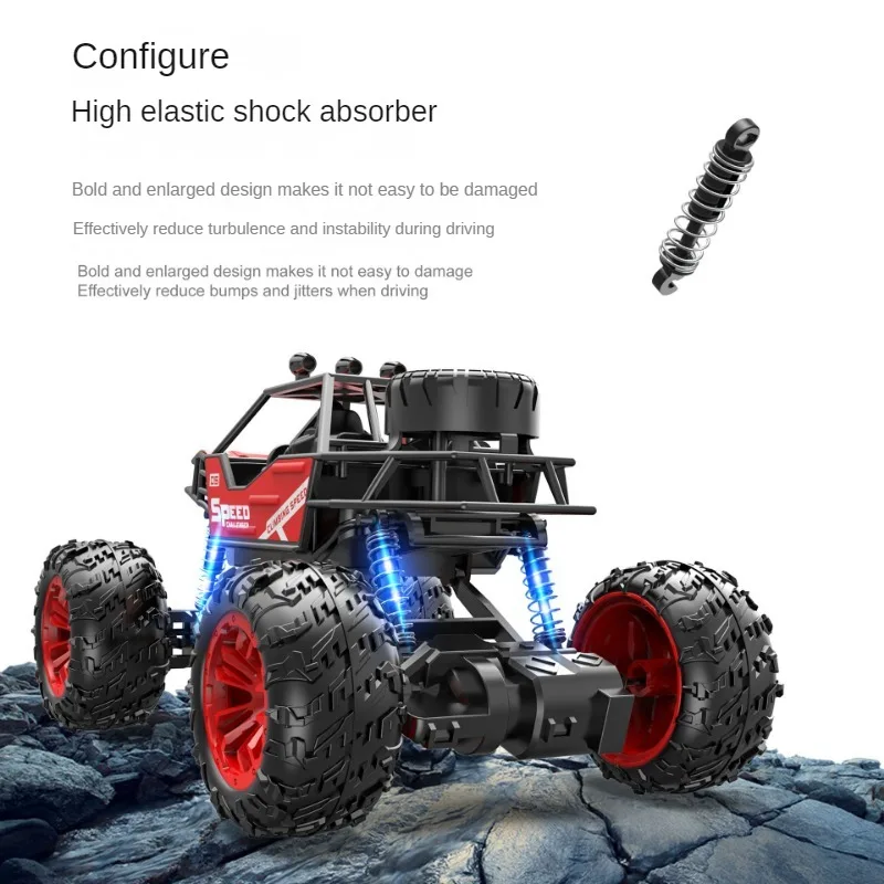 Nový výbušný 2.4G vysokorychlostní plný poměr four-channel off-road daleký ovládání auto kid's hraček výkonný energie horolezectví auto