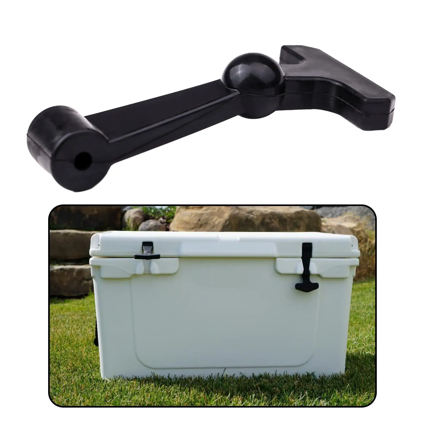 Cooler Lid Latch,Catch Ball T Handle Spare Parts, Easy Install Hard Cooler Latch