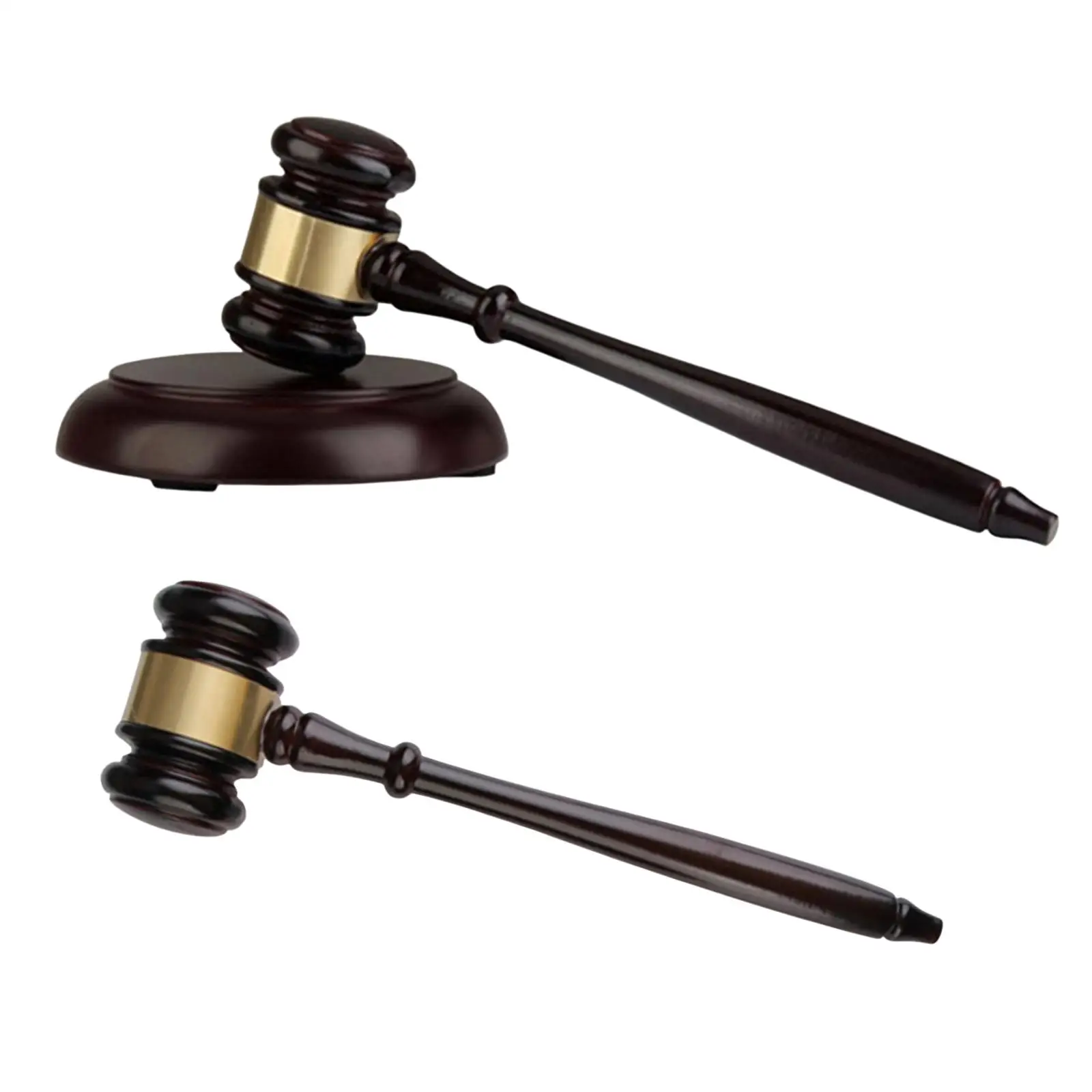 Wooden Mini Mallet Auction Hammer Gavel Decor Cosplay Props for Justice Gifts Auction 2