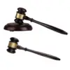Wooden Mini Mallet Auction Hammer Gavel Decor Cosplay Props for Justice Gifts Auction 2