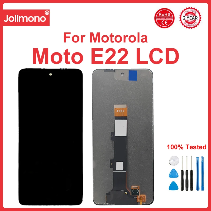 Per Motorola Moto G22 Display Lcd Touch Screen Sensor Digitziter Assembly Sostituzione Per Moto G22 E32 E32S E22S Creen