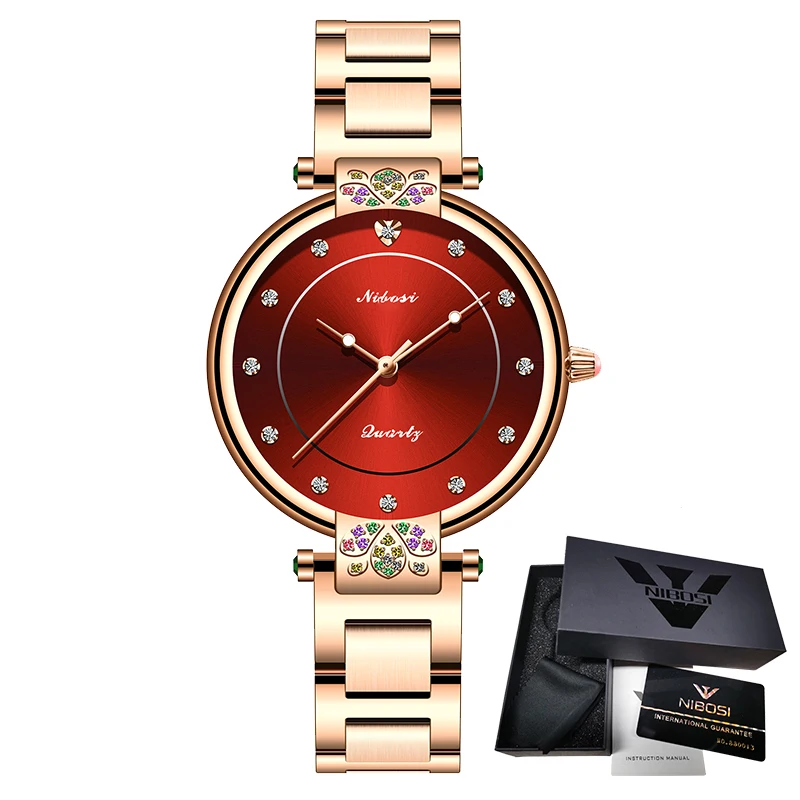 2021 NIBOSI Fashion Ladies Watch Brand Ladies Creative Steel  Women Bracelet Watches Female Waterproof Clocks Relogio Feminino 