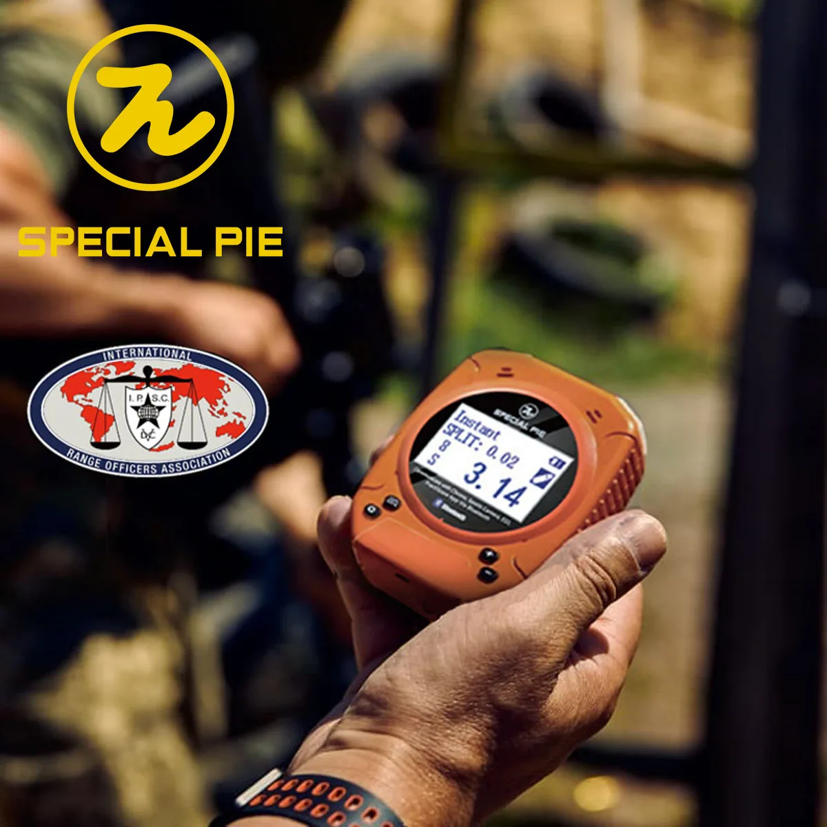 Shot Timers Special Pie Shot Timers for Competition Electronics Black Sand Orange For USPSA IPSC IDPA AShooting Range