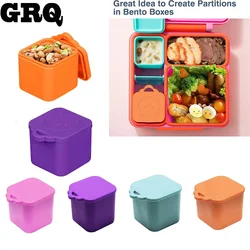 Kid's lunch box Non-stick Silicone Sauce Cup With Lid Small Condiment Storage Box Dip Container Sauce Cup Food storage container