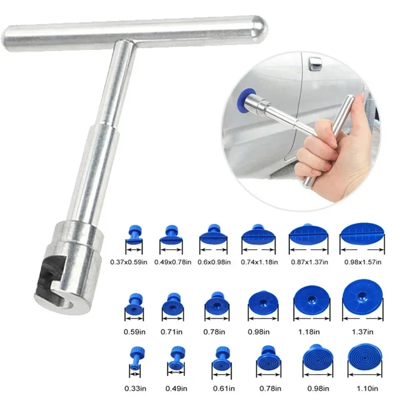 Auto Paintless Dent Repair Tools Car Body Suction Cup Tool Slide Hammer Reverse Hammer Puller Tabs For Car Dent & Ding Remover
