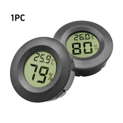 Mini LCD Digital Thermometer and Hygrometer with Wide Temperature Range (Black 1PC)
