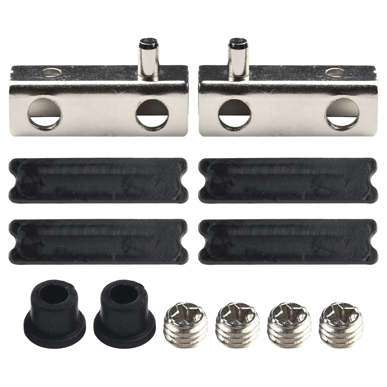 

Hardware Cabinet Door Clips 40X13mm Anti-corrosion Black Bundled Chrome Durable Glass Clip Home Improvement Latches