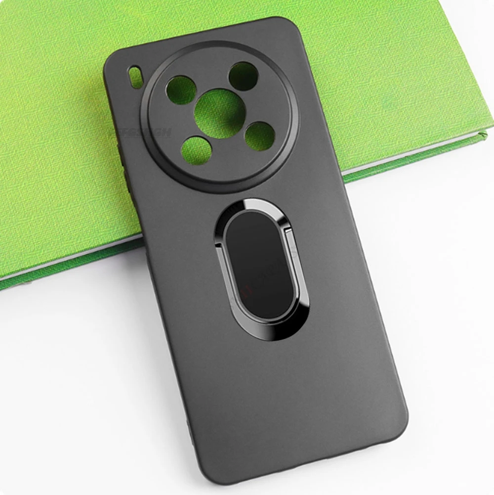 Enhanced Phone Case with Back Ring Holder Bracket - TPU Soft Silicone Cover