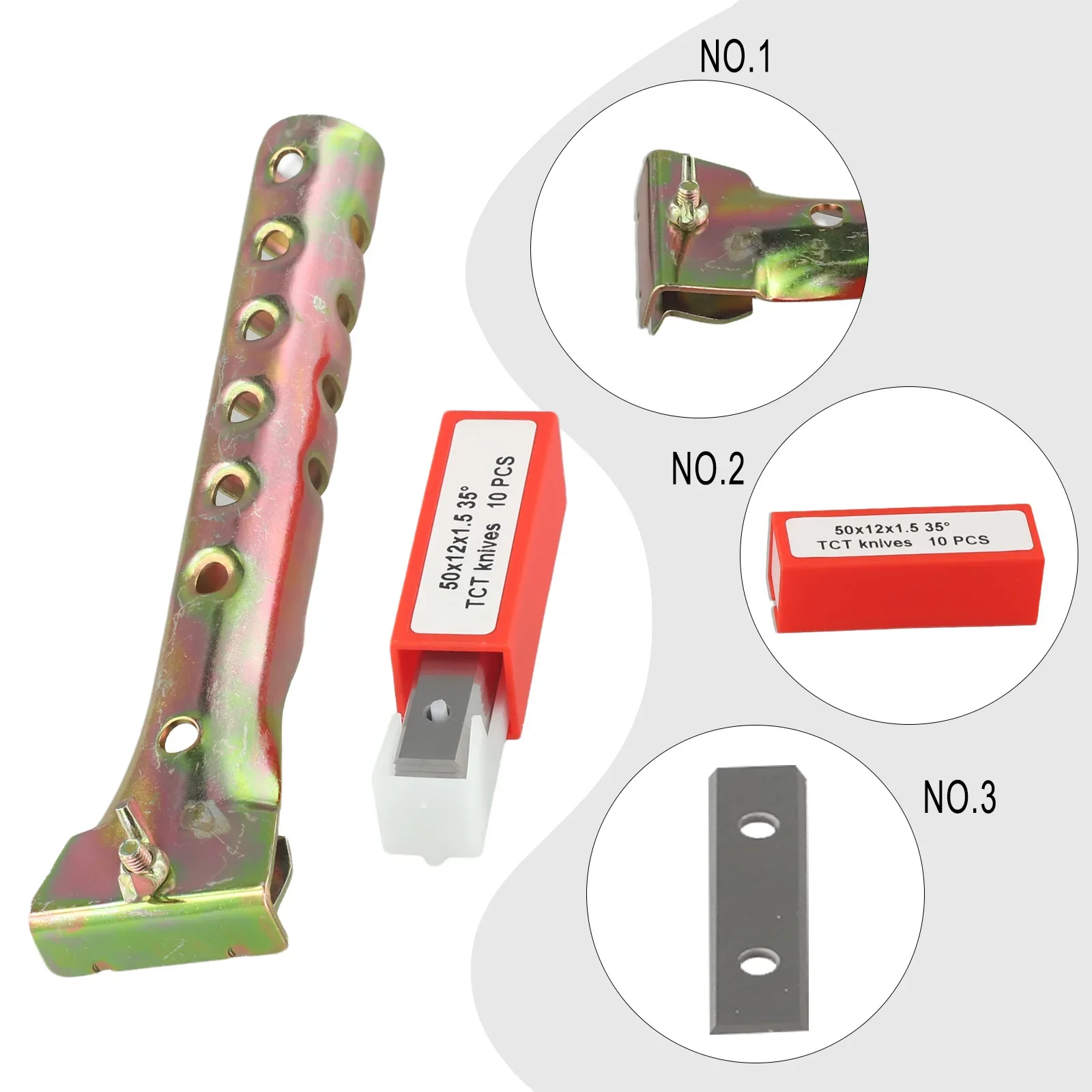 Square 50x12x1.5mm Carbide Inserts Paint Scraper Blades And Paint Scraper Multitool 10pcs
