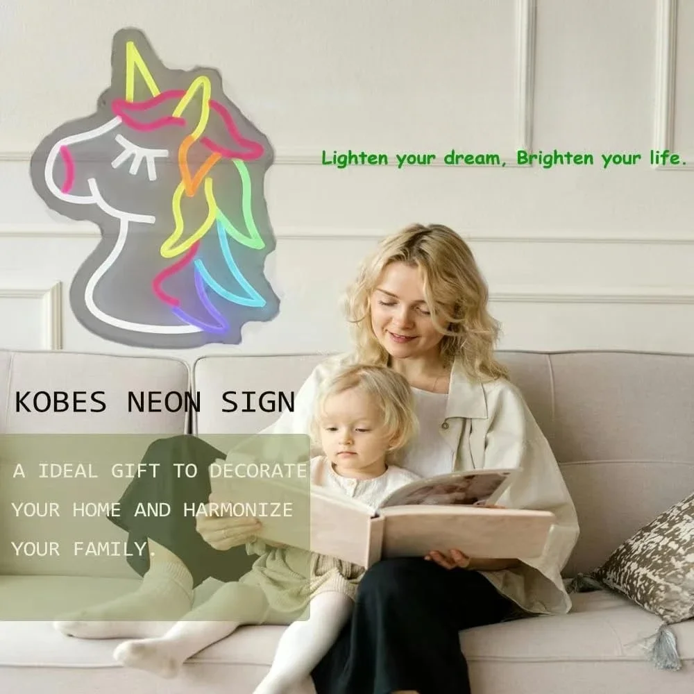 Unicorn Neon Sign-Blue/Yellow/Green/Pink/White/Orange Neon Sign