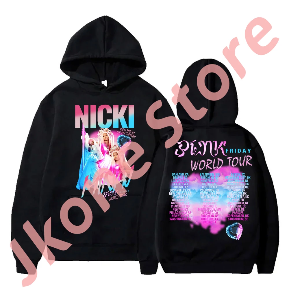 

Nicki Minaj GAG City World Tour Merch толстовки розовый пятница 2 пуловеры для женщин и мужчин модные повседневные модели PF2