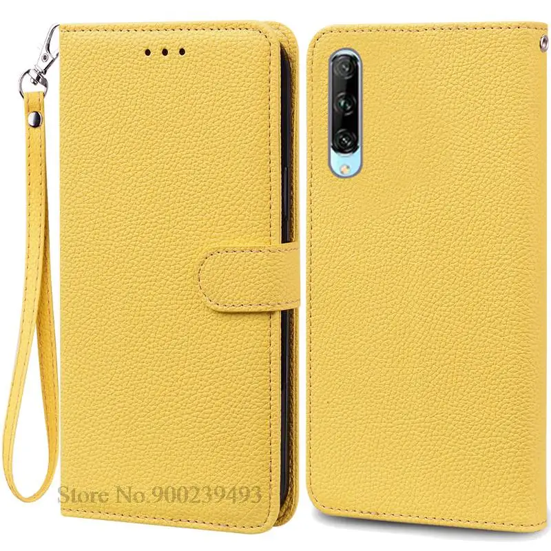 Huawei P Smart Pro Soft Silicone Wallet Flip Phone Cover