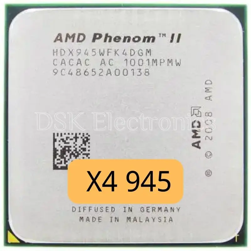 Amd Phenom Ii X4 945 95w 3.0ghz Quad-core Cpu Processor Hdx945wfk4dgm ...